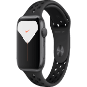 Apple Watch Series 5 Nike+ 44mm GPS + Cellular Aluminiumgehäuse spacegrau mit Sportarmband schwarz