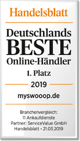 Handelsblatt-Badge Deutschlands beste Online-Händler 1. Platz