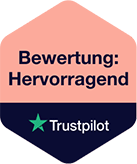 Trustpilot-Badge Bewertung: Hervorragend