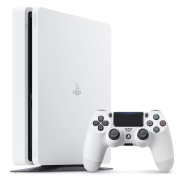 Sony PlayStation 4 slim 500GB CUH-2016A weiß inkl. 2 DualShock Controller weiß