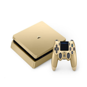 Sony PlayStation 4 slim 500GB CUH-2015B gold inkl. 2. DualShock Controller gold