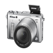 Nikon AW1 Systemkamera 14,2 MP inkl. 11-27,5mm Objektiv silber