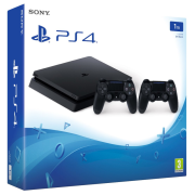 Sony PlayStation 4 Slim 1TB CUH-2016B schwarz inkl. 2. DualShock Controller