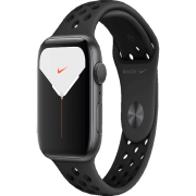 Apple Watch Series 5 Nike+ 44mm GPS + Cellular Aluminiumgehäuse spacegrau mit Sportarmband schwarz