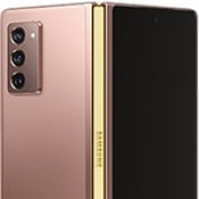 Samsung Galaxy Z Fold2 5G 256GB mystic bronze mit Scharnierabdeckung metallic gold