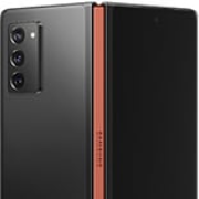 Samsung Galaxy Z Fold2 5G 256GB mystic black mit Scharnierabdeckung metallic red