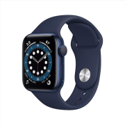 Apple Watch Series 6 40mm GPS Aluminiumgehäuse blau mit Sportarmband dunkelmarine