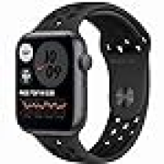 Apple Watch SE Nike+ 44mm GPS Aluminiumgehäuse spacegrau mit Nike Sportarmband anthrazit/schwarz