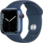 Apple Watch Series 7 41mm GPS + Cellular Aluminiumgehäuse blau mit Sportarmband abyssblau