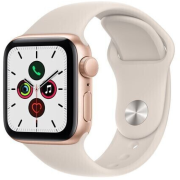 Apple Watch SE 44mm GPS Aluminiumgehäuse gold mit Sportarmband polarstern