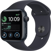 Apple Watch SE (2022) 44mm GPS Aluminiumgehäuse mitternacht mit Sportarmband mitternacht