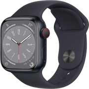 Apple Watch Series 8 41mm GPS + Cellular Aluminiumgehäuse mitternacht mit Sportarmband mitternacht