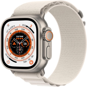 Apple Watch Ultra 49mm GPS + Cellular Titangehäuse mit Alpine Loop polarstern (M)