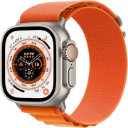 Apple Watch Ultra 49mm GPS + Cellular Titangehäuse mit Alpine Loop orange (M)