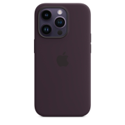 Apple iPhone 14 Pro Silikon Case mit MagSafe holunder