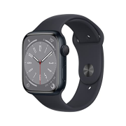 Apple Watch Series 8 45mm GPS Aluminiumgehäuse mitternacht mit Sportarmband mitternacht