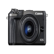 Canon EOS M6 24,2MP Kit inkl. EF-M 15-45mm f/3,5-6,3 is STM schwarz