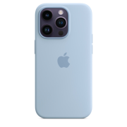 Apple iPhone 14 Pro Silikon Case mit MagSafe himmel