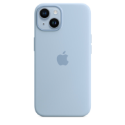 Apple iPhone 14 Silikon Case mit MagSafe himmel
