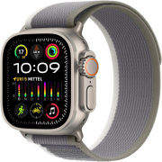 Apple Watch Ultra 2 49mm GPS + Cellular Titangehäuse mit Trail Loop grün/grau
