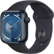 Apple Watch Series 9 41mm GPS Aluminiumgehäuse mitternacht mit Sportarmband mitternacht (S/M)