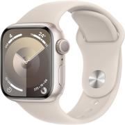 Apple Watch Series 9 41mm GPS Aluminiumgehäuse polarstern mit Sportarmband polarstern (S/M)