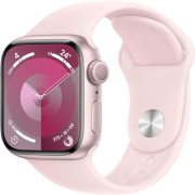 Apple Watch Series 9 41mm GPS Aluminiumgehäuse rosé mit Sportarmband hellrosa (S/M)