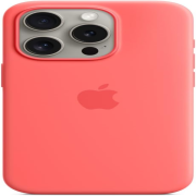 Apple iPhone 15 Pro Silikon Case mit MagSafe guave
