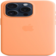 Apple iPhone 15 Pro Silikon Case mit MagSafe sorbet orange