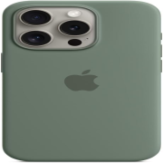 Apple iPhone 15 Pro Silikon Case mit MagSafe zypresse