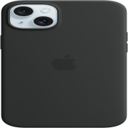Apple iPhone 15 Plus Silikon Case mit MagSafe schwarz