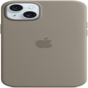 Apple iPhone 15 Plus Silikon Case mit MagSafe tonbraun