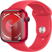 Apple Watch Series 9 45mm GPS Aluminiumgehäuse (PRODUCT) RED mit Sportarmband (PRODUCT) RED (M/L)
