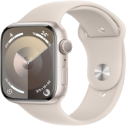 Apple Watch Series 9 45mm GPS Aluminiumgehäuse polarstern mit Sportarmband polarstern(M/L)