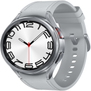 Samsung Galaxy Watch6 Classic 47mm Bluetooth silver mit Hybrid eco-Leather Band silver