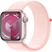 Apple Watch Series 9 41mm GPS Aluminiumgehäuse rosé mit Sport Loop hellrosa