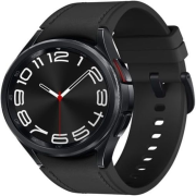 Samsung Galaxy Watch6 Classic 43mm LTE schwarz mit Hybrid eco-Leather Band schwarz