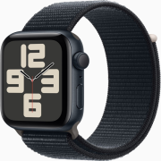 Apple Watch SE (2022) 44mm GPS Aluminiumgehäuse mitternacht mit Sport Loop mitternacht 