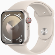 Apple Watch Series 9 45mm GPS + Cellular Aluminiumgehäuse polarstern mit Sportarmband polarstern (M/L)