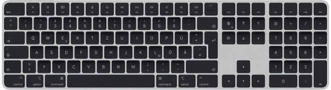 Apple Magic Keyboard mit Touch ID und Ziffernblock schwarz (QWERTZ)