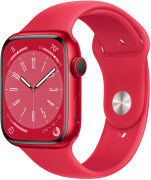 Apple Watch Series 8 45mm GPS + Cellular Aluminiumgehäuse (PRODUCT) RED mit Sportarmband (PRODUCT) RED