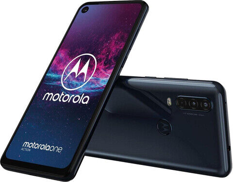 Motorola One Action Dual-SIM Smartphone Blau