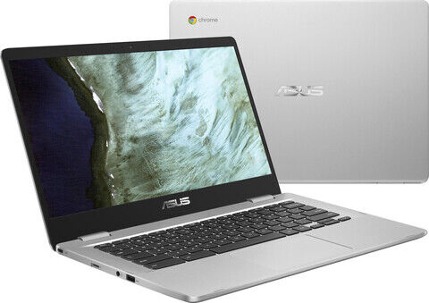 Asus Chromebook C423N 14 Zoll Intel Celeron N3350 1.1GHz 4GB RAM 64GB SSD silber
