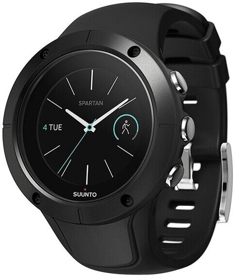 Suunto Spartan Trainer Wrist HR 46mm Bluetooth Silikonarmband schwarz Kunststoffgehäuse schwarz