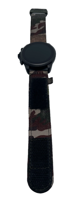 Fossil 6 Gen 44mm Bluetooth Lederarmband camouflage Edelstahlgehäuse schwarz 