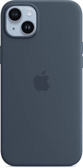 Apple iPhone 14 Plus Silikon Case mit MagSafe sturmblau