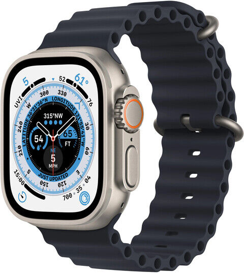 Apple Watch Ultra 49mm Cellular Titangehäuse Midnight Ocean Band One Size