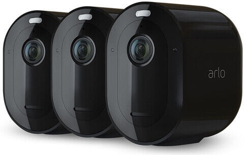 Arlo Pro4 Spotlight VMC4350B Wireless Überwachungskamera 3er Set schwarz