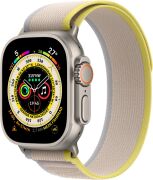Apple Watch Ultra 49mm GPS + Cellular Titangehäuse mit Trail Loop gelb/beige (S/M)