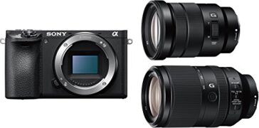 Sony Alpha 6500 APS-C E-Mount Systemkamera 24,2 MP inkl. SEL-P18105G und SEL-70300G Objektiv